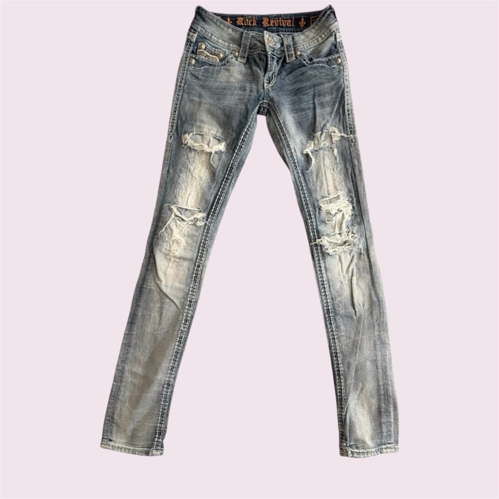 Women's Rock Revival Jeans, Blue, Size 23